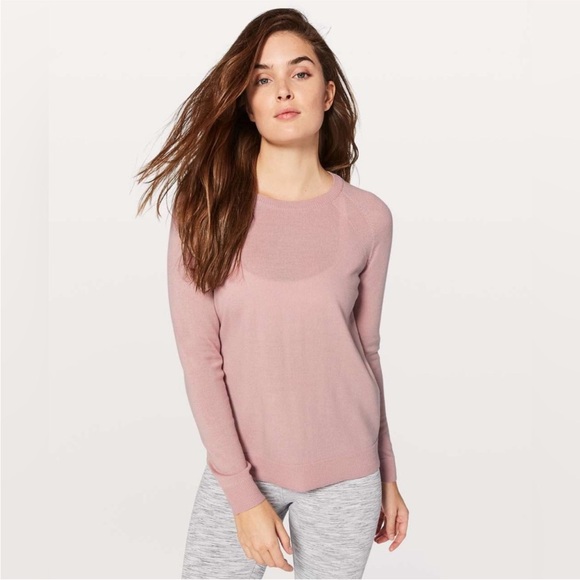 lululemon athletica Sweaters - Lululemon Tied To You Sweater Misty Pink